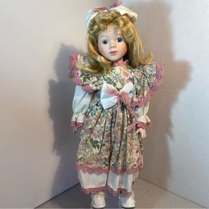 Vintage Blonde Porcelain Doll
